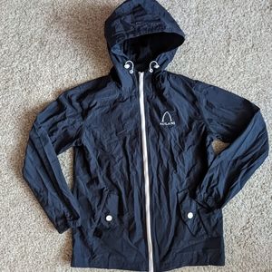 Disney Vacation Club Aulani Windbreaker Hawaiian Navy Blue Raincoat Jacket S